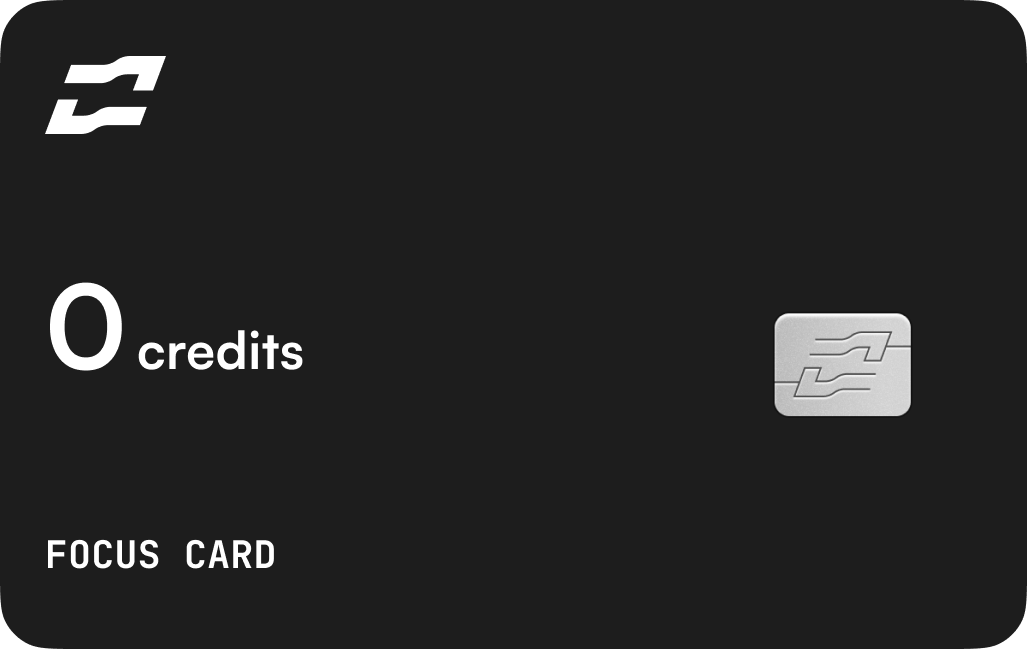 Your focus card